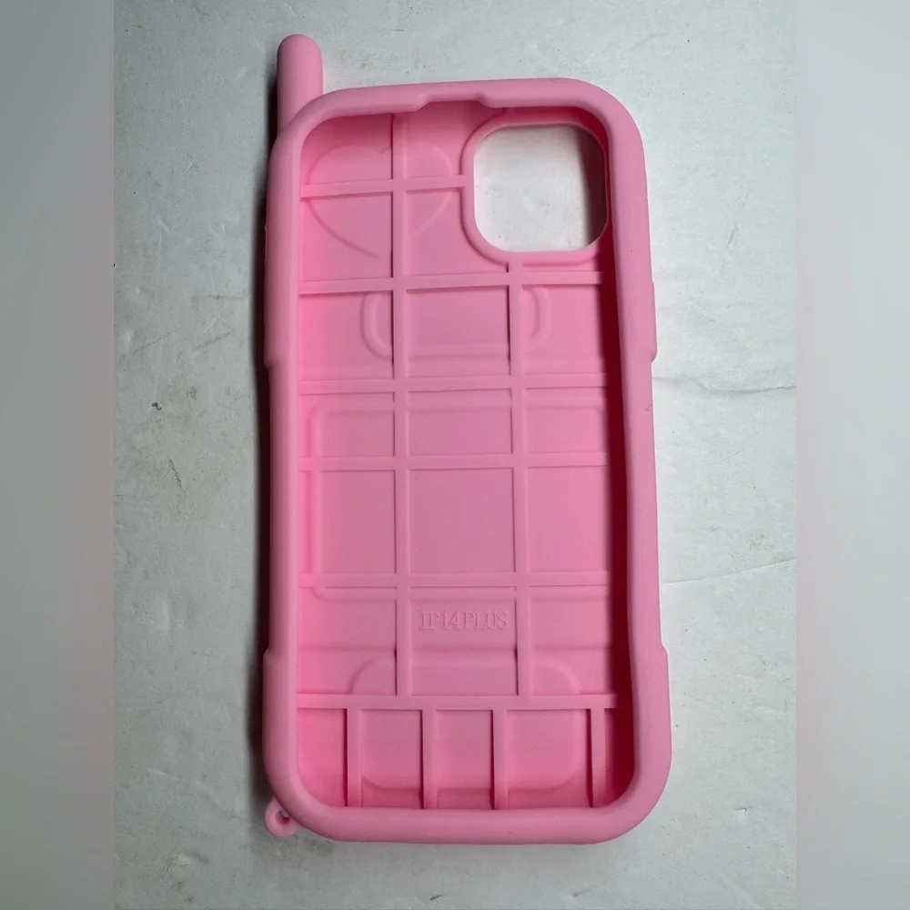 Barbie Pink Heart Phone Case silicon iPhone 14 Plus cute barbiecore